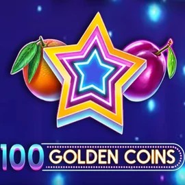 100 Golden Coins slot logo by Amusnet Interactive at Casoola Casino