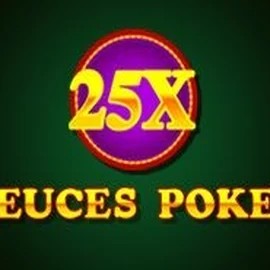 25x Deuces Poker slot logo by iSoftBet at Casoola Casino
