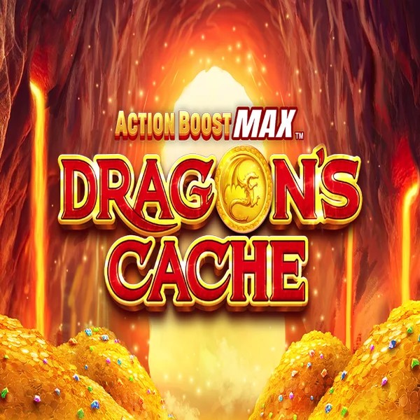 Action Boost Max Dragon's Cache game by SpinPlay Games – logo hosted on Casoola Casino