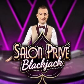 Blackjack Salon Privé slot logo by Ezugi at Casoola Casino