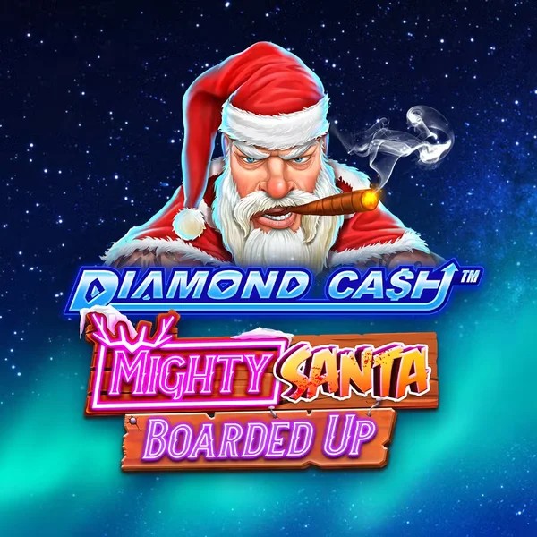 Diamond Cash Mighty Santa Boarded Up online game logo by Greentube on casoola-casino.eu