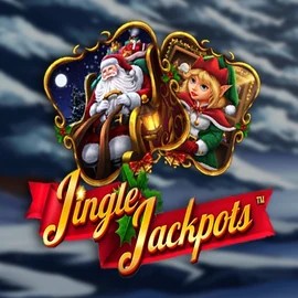 Jingle Jackpots logo by Dragon Gaming at Casoola Casino