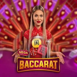 Live Casino logo of Mega Baccarat from Pragmatic Play at Casoola Casino