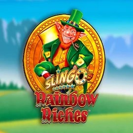 Slingo Rainbow Riches online game logo by Gaming Realms on casoola-casino.eu