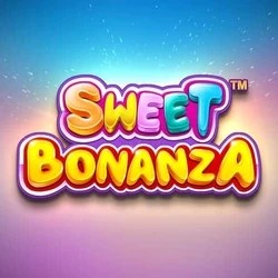 Sweet Bonanza online game logo by Pragmatic Play on casoola-casino.eu