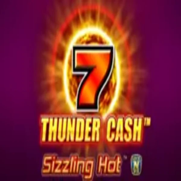 Thunder Cash Sizzling Hot online game logo by Novomatic on casoola-casino.eu